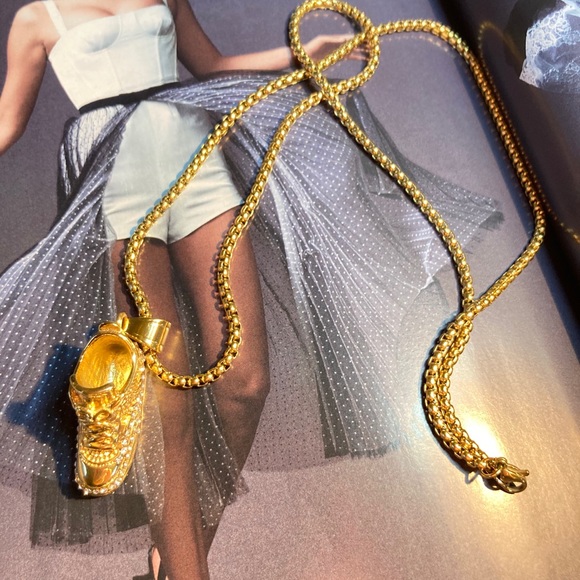 Stainless Steel Hip Hop Sneaker Shoes Necklace - Picture 8 of 9